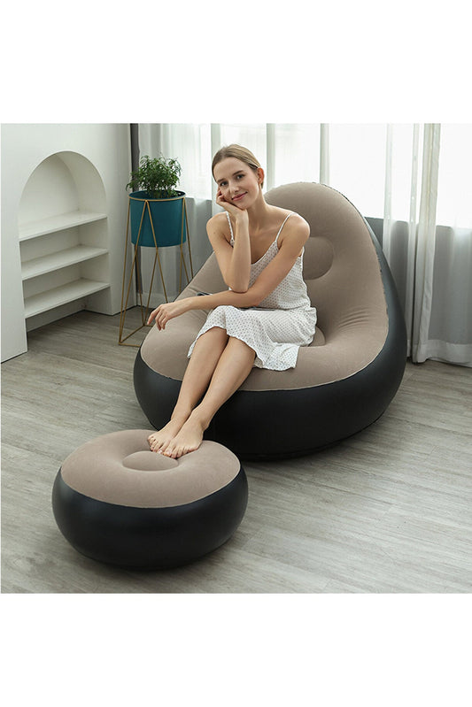 Inflatable sofa and foot rest