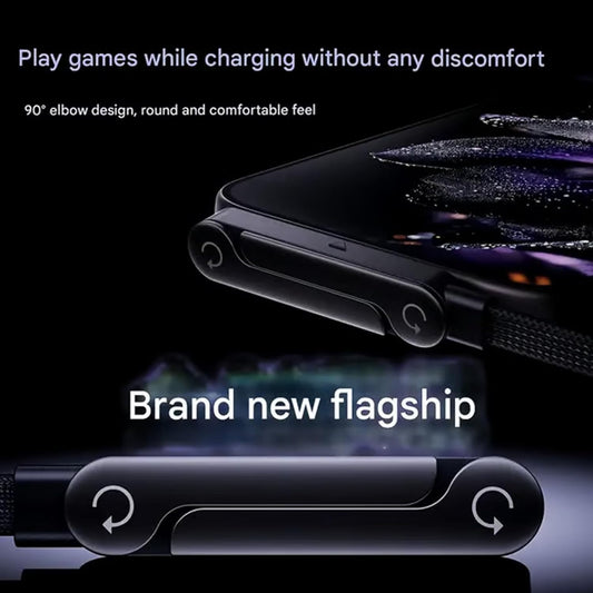240W Ultra-Fast Charging Cable with Foldable Stand (Pack of 2)
