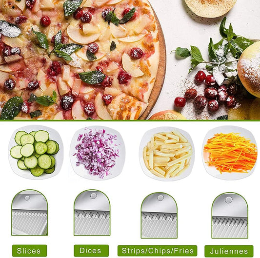 Adjustable Vegetable Chopper & Mandoline Slicer