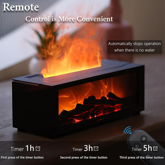 Fireplace Flame Aroma Diffuser & Humidifier – Relax, Refresh & Elevate Your Space